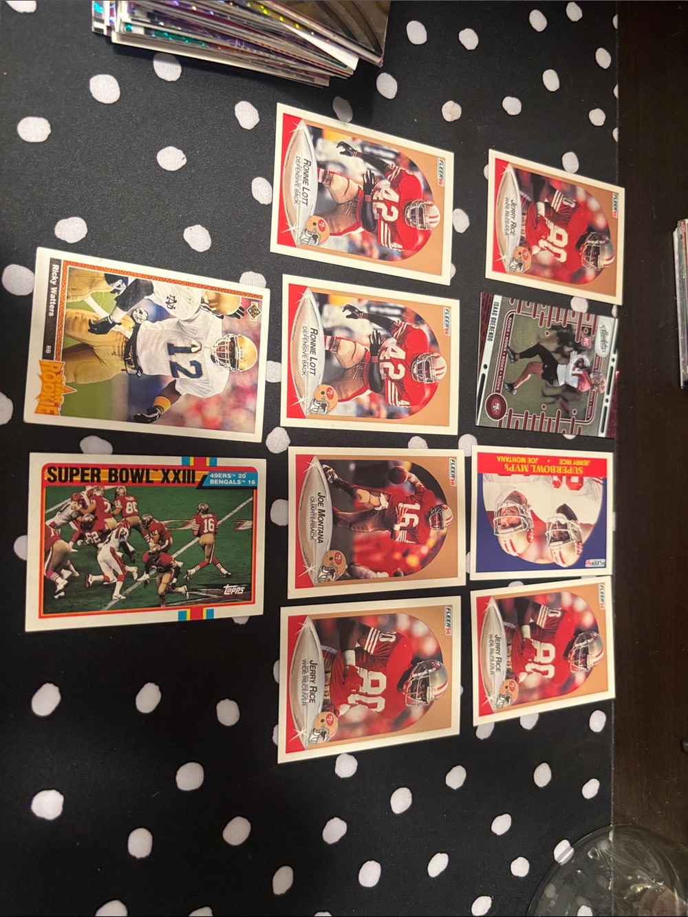 Vintage Football Trading Card Lot - San Francisco 49ers & Others